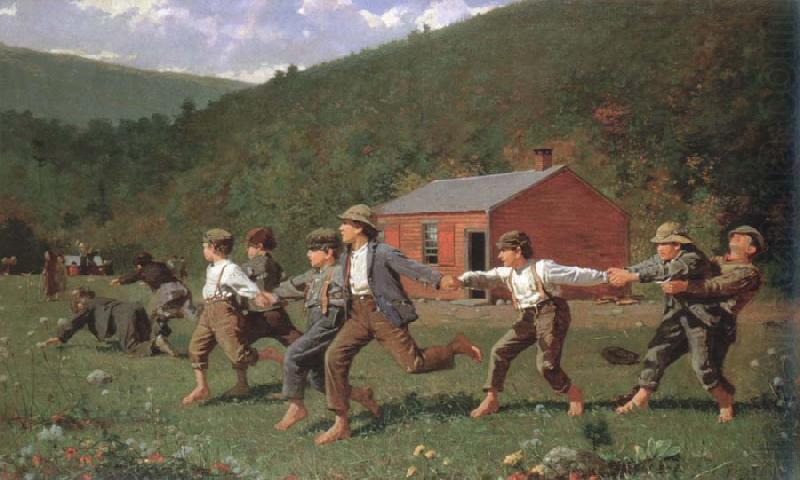 Winslow Homer snap the whip oil painting picture